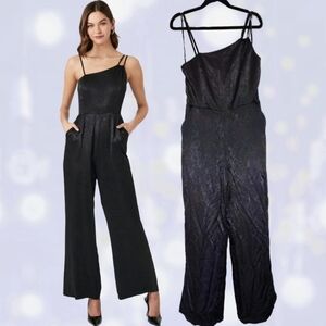 Satin Asymmetrical Jumpsuit